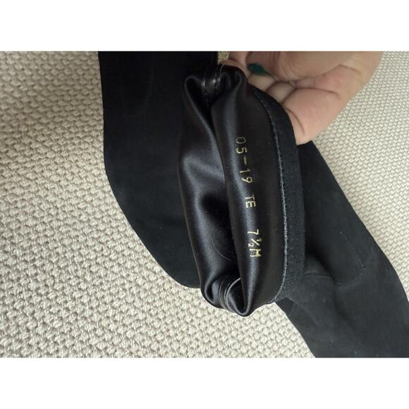 $575 Stuart Weitzman Niki 60 Suede Boots Black Sock 7.5 Great Condition - Picture 4 of 10